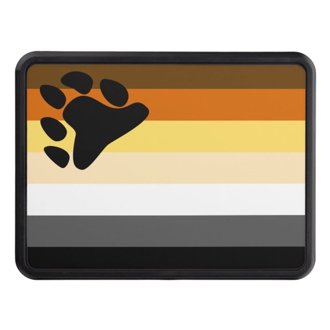 Flagga för björnbroderskap dragkroksskydd (Framsidan)