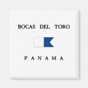 Flagga för Bocas Del Toro Panama alfabetiskdyk Magnet