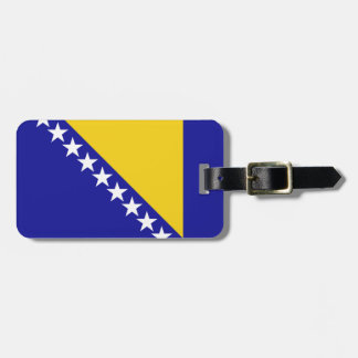 Flagga för Bosnien och Hercegovina - enkelt ID-kor Bagagebricka