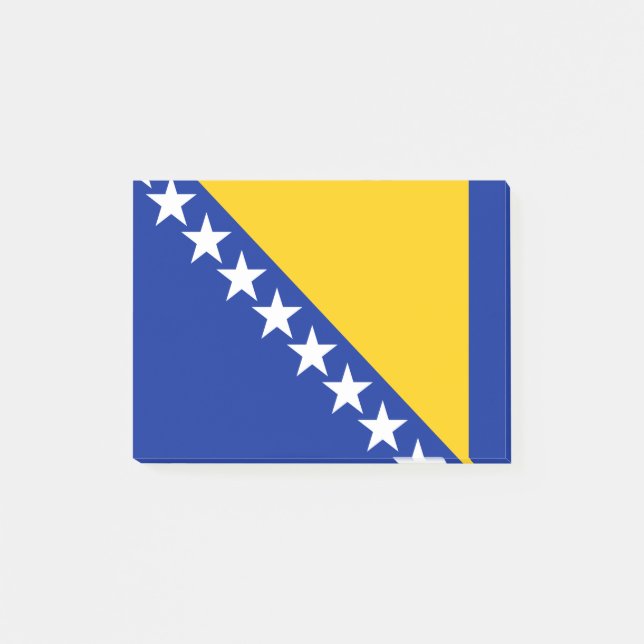 Flagga för Bosnien och Hercegovina Post-it® Notes Post-it Block (Framsida)