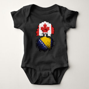 Flagga för bosniska kanadensiska kanadensiska Träd T Shirt