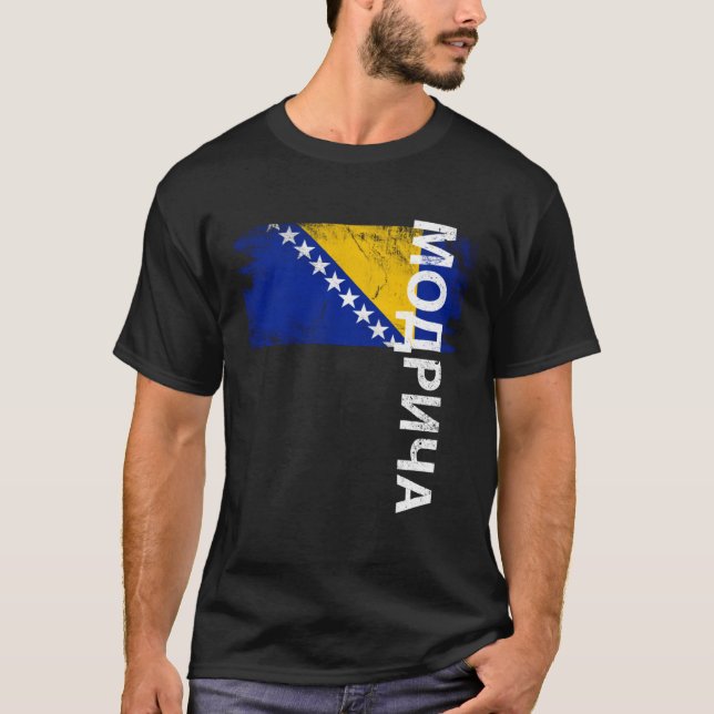 Flagga för bosniska Manar-kvinnor T Shirt (Framsida)