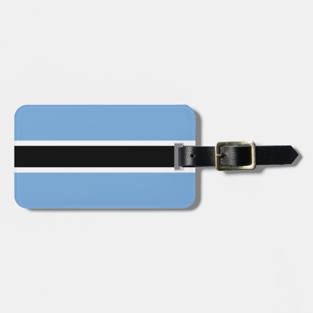 Flagga för Botswana Easy ID Personligt ID Bagagebricka (Horisontell Framsida)