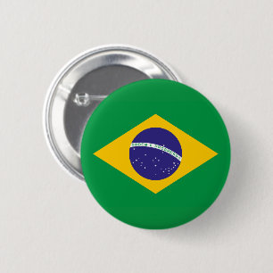 Flagga för Brasilien Knapp