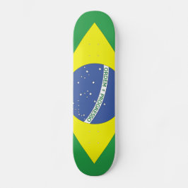Flagga för Brasilien Mini Skateboard Bräda 18,5 Cm