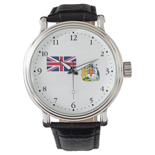 Flagga för Brittiska Antarktis Armbandsur (Framsida)
