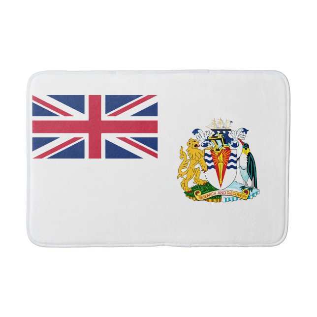 Flagga för Brittiska Antarktis Badrumsmatta (Framsidan)
