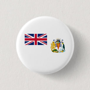Flagga för Brittiska Antarktis Knapp