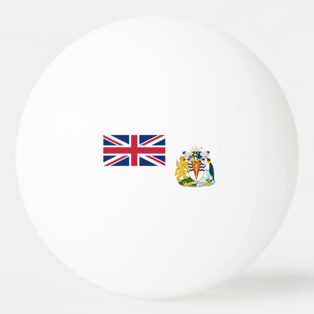 Flagga för Brittiska Antarktis Pingisboll (Baksidan)