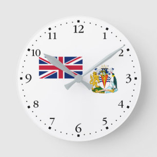 Flagga för Brittiska Antarktis Rund Klocka