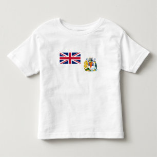 Flagga för Brittiska Antarktis T Shirt