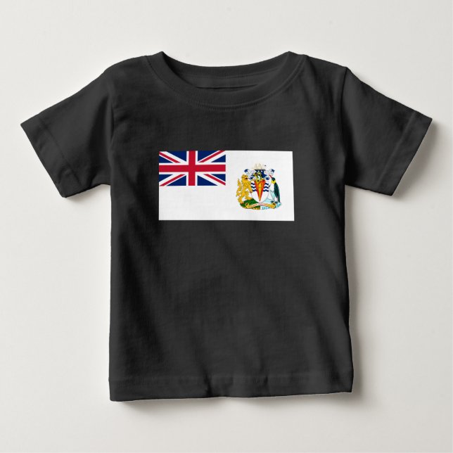 Flagga för Brittiska Antarktis T Shirt (Framsida)