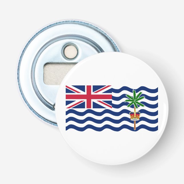 Flagga för Brittiska territoriet i Indiska oceanen Flasköppnare (Framsidan)