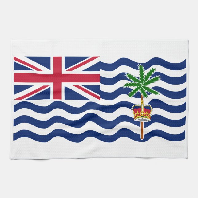 Flagga för Brittiska territoriet i Indiska oceanen Kökshandduk (Horisontell)