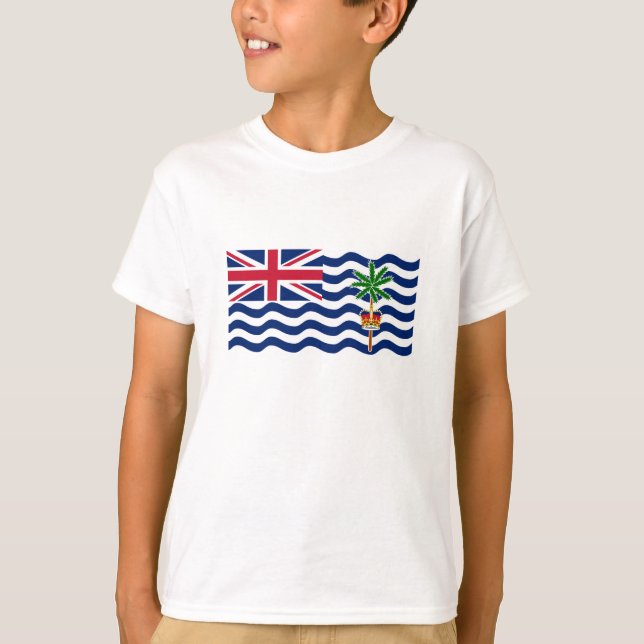 Flagga för Brittiska territoriet i Indiska oceanen T Shirt (Framsida)