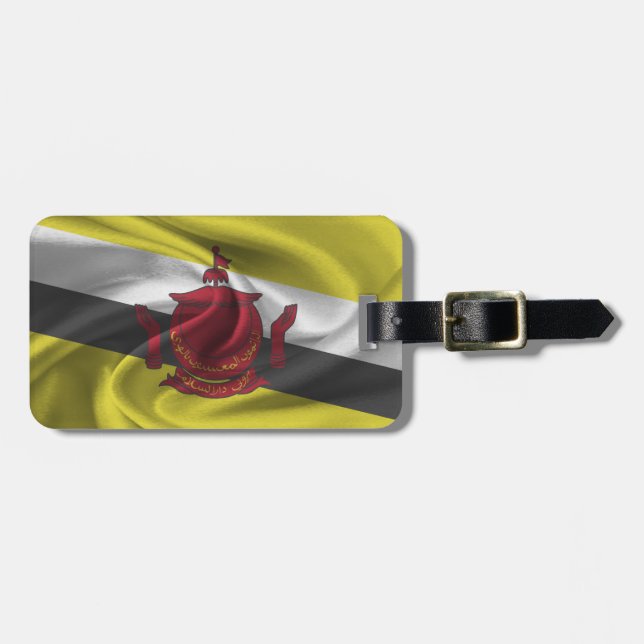 Flagga för Brunei Bagagebricka (Horisontell Framsida)
