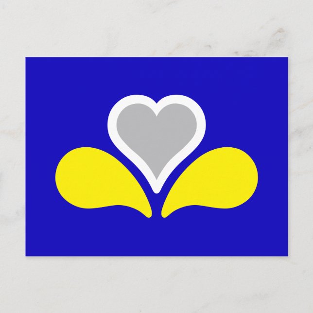Flagga för Bryssel, Belgien vykort (Framsida)