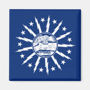 Flagga för Buffalo (stad i New York) Magnet