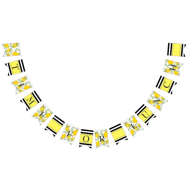 Flagga för Bunting för personligcitrontryck (Alla)