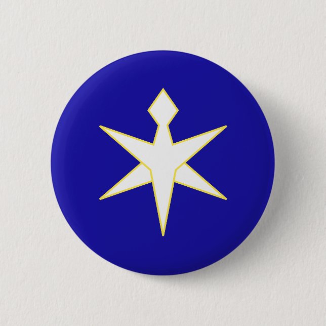 Flagga för Chiba prefektur, Japan Knapp (Framsida)