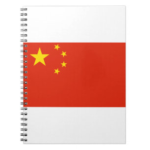 Flagga för china anteckningsbok