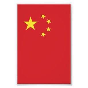 flagga för china fototryck