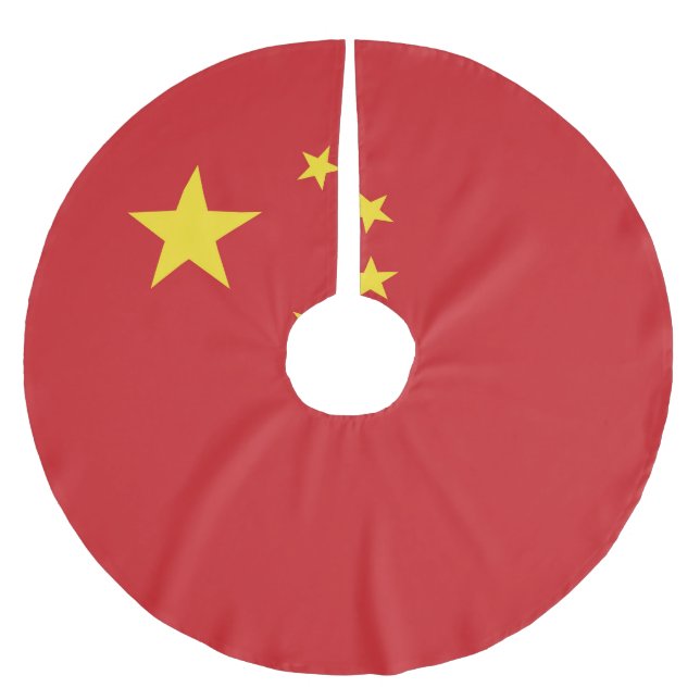 flagga för china julgransmatta borstad polyester (Framsidan)