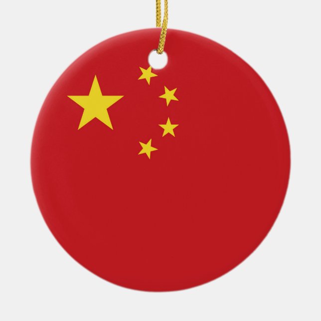 flagga för china julgransprydnad keramik (Framsidan)