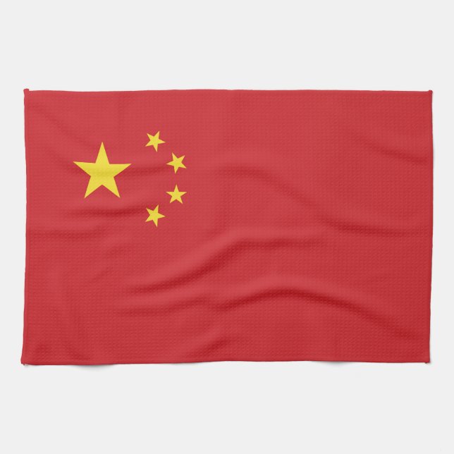 flagga för china kökshandduk (Horisontell)