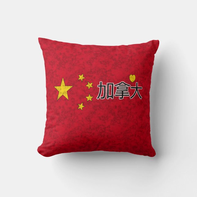 flagga för china kudde (Framsida)