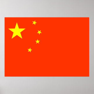 Flagga för china poster