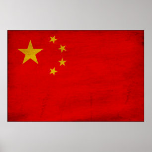 Flagga för china poster
