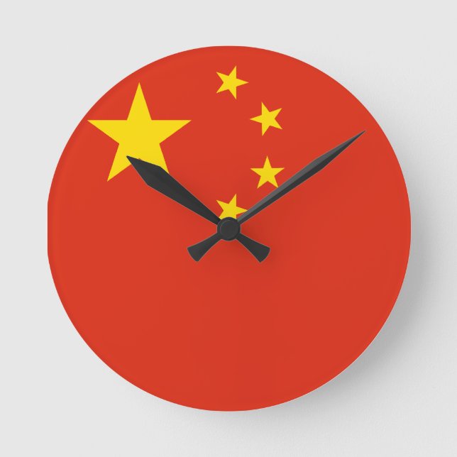 Flagga för china rund klocka (Framsida)