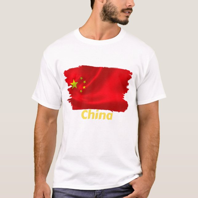 Flagga för china t shirt (Framsida)