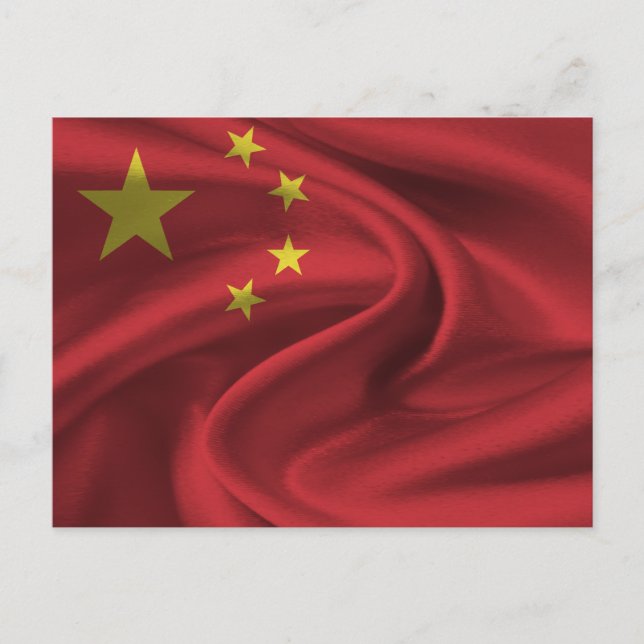 Flagga för china vykort (Framsida)