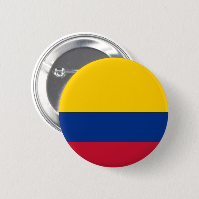 Flagga för Colombia Knapp (Framsida & baksida)