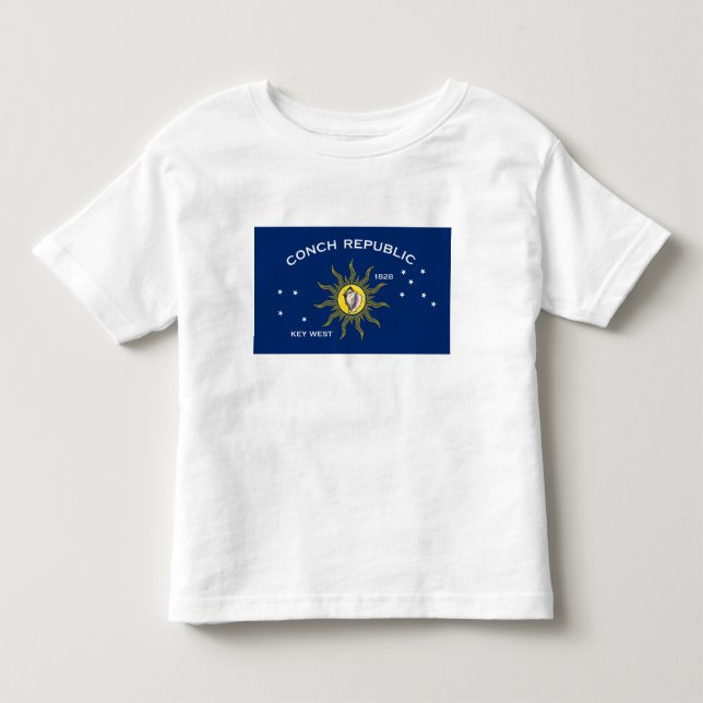 Flagga för Conchrepubliken, Flagga för Key West T Shirt (Framsida)