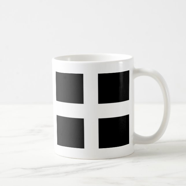flagga för cornishslangcornwall kernow kaffemugg (Höger)