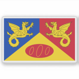 Flagga för Craig-y-dorth (Cwmcarvan), Wales Klistermärken