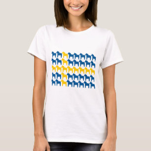 Flagga för Dala hästsverige Tee Shirt