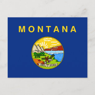 Flagga för delstaten Montana Vykort