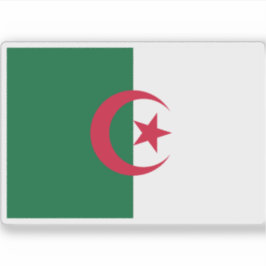 Flagga för Demokratiska folkrepubliken Algeriet Klistermärken