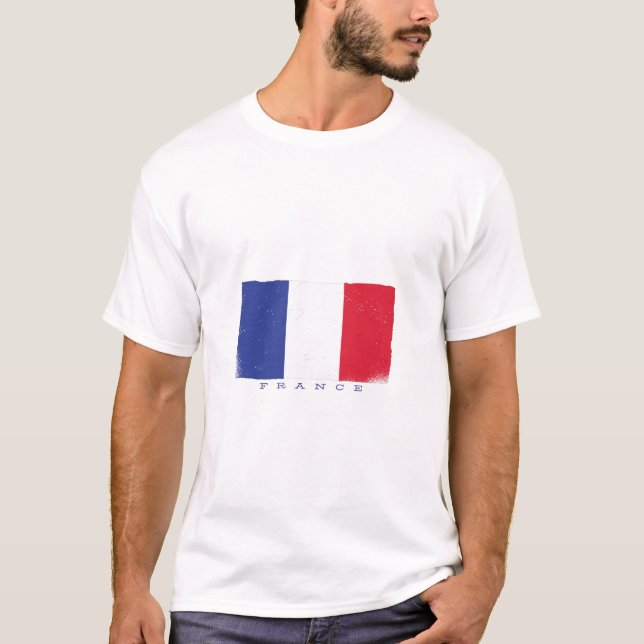 Flagga för den franska republiken t shirt (Framsida)