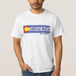 Flagga för den slottstenColorado lokalen värderar T-shirt