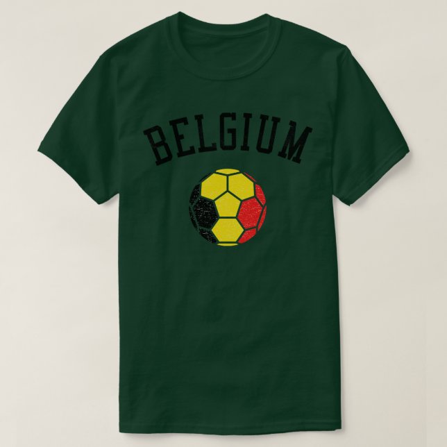 Flagga för det belgiska teamet t shirt (Design framsida)