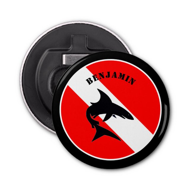 Flagga för Dyka av anpassningsbar och delning Flasköppnare (Framsidan)