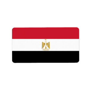 flagga för egypten adressetikett