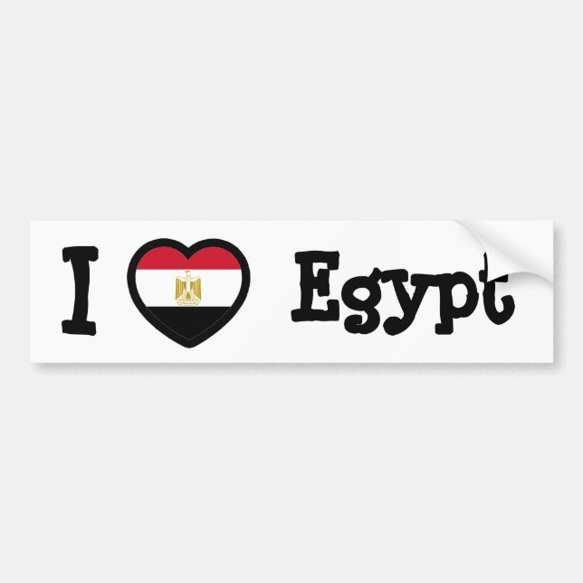 Flagga för egypten bildekal (Framsidan)