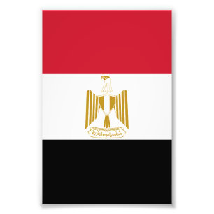 flagga för egypten fototryck