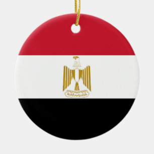 flagga för egypten julgransprydnad keramik